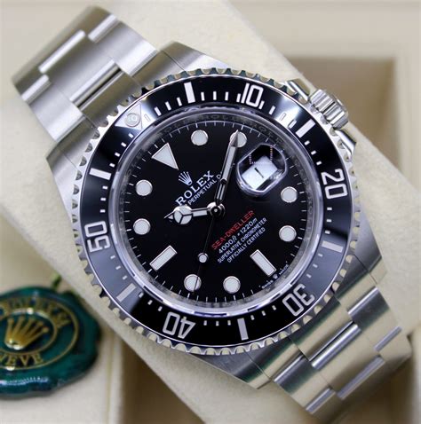 rolex sea dweller single red|Rolex Sea-Dweller watch price.